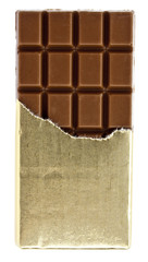 Tafe Schokolade mit Goldpapier