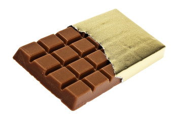 Tafe Schokolade mit Goldpapier