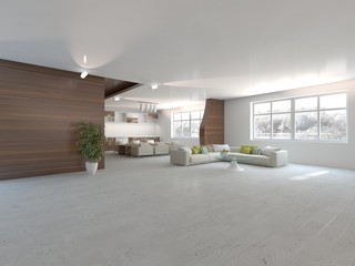 white interior design