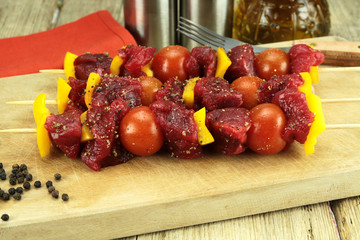 brochettes de boeuf