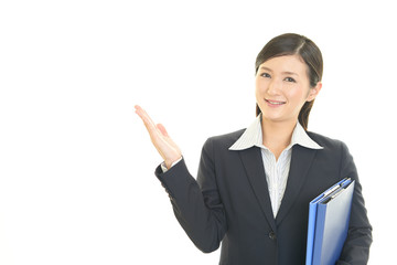 笑顔のビジネスウーマン