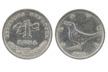 coin of Croatia.