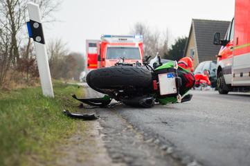 Schwerer Motorradunfall - Motorradsaison
