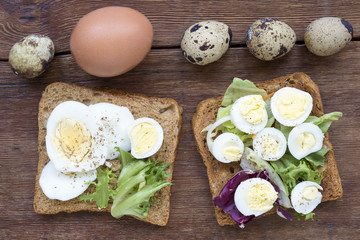 boiled egg toasts