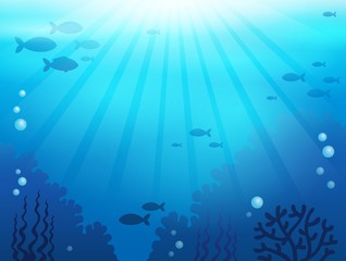 Ocean underwater theme background 1