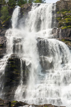 Waterfall Tvindefossen, Norway