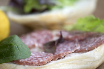 sandwich at the milan salami