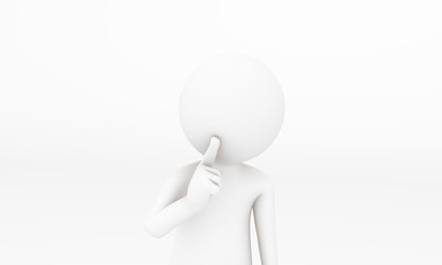 3D human in the pose 