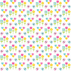 cute seamless spring background pattern
