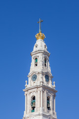 Fototapeta na wymiar Bell-tower of the Basilica of Nossa Senhora do Rosario