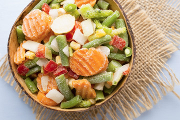 Frozen vegetables.