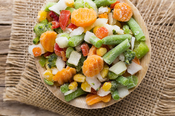 Frozen vegetables.