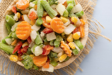 Frozen vegetables.
