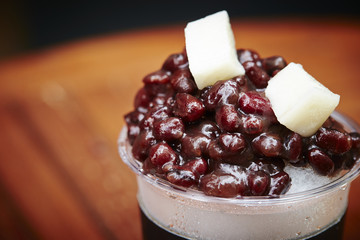 adzuki-bean ice dessert 