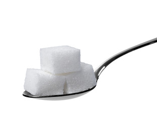 sugar cube and spoon sweet sweetener
