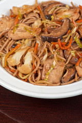 buckwheat noodles with chicken