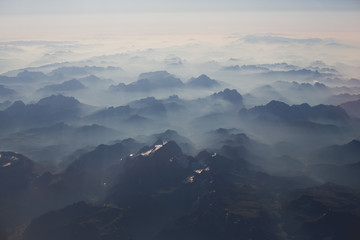 Mountains bird's-eye view