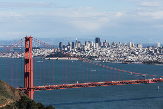 Golden Gate bridge and San Francisco