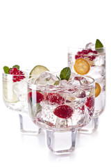 three cocktails