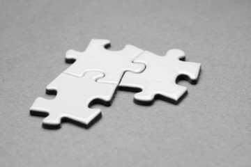 Obraz premium Business success team in jigsaw
