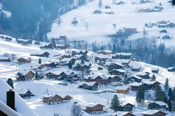 Swiss mountain, Jungfrau, Switzerland, ski resort