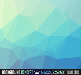 Low Poly Art background for your polygonal flyer