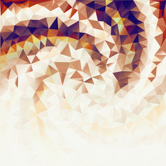 Golden background from triangles. Wall-paper.