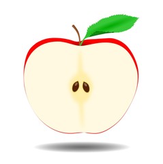 Apple half - Illustration