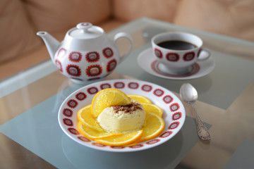 Morning tea with cake