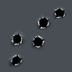 Bullet holes - obrazy, fototapety, plakaty