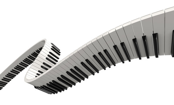 Piano keys (clipping path included)