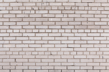 White grunge brick wall background