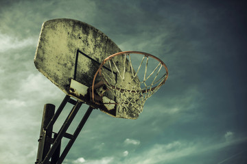 Weathered Basketball Goal
