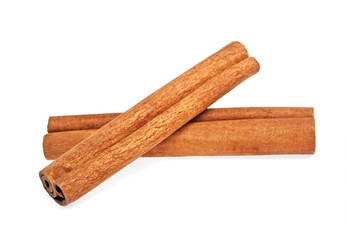 Cinnamon isolated on white background