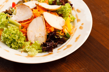 salad with chicken