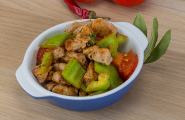 Stir fried pork