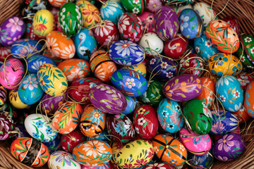 Background with Easter Eggs