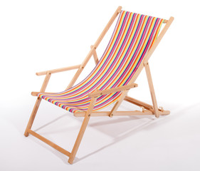 Wooden deck chair