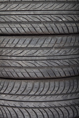 Used, dirty tires