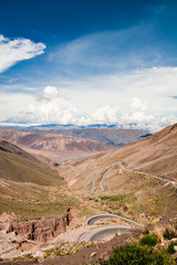 Bergpass in den Anden Argentiniens