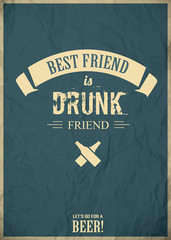 Beer invitation poster