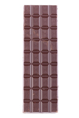 Chocolate bars isolated on white background
