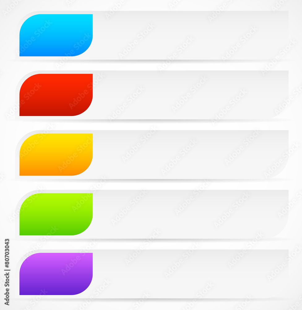 Poster horizontal button, banner backgrounds with colorful inserts