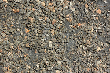 Asphalt road surface close-up