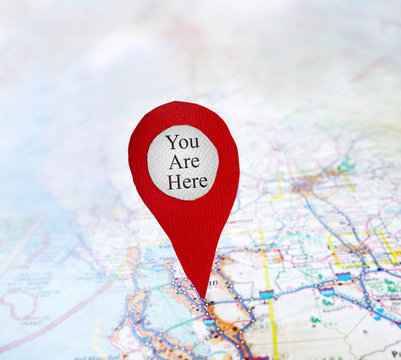 You Are Here red map locator