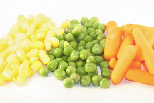 Corn, Peas And Carrots