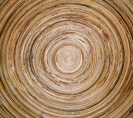 Round wooden background
