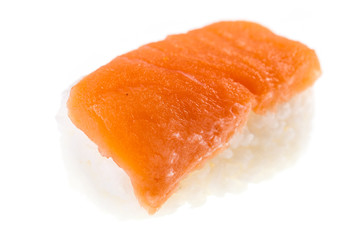 Salmon nigiri sushi