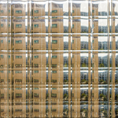 The images of glass refraction