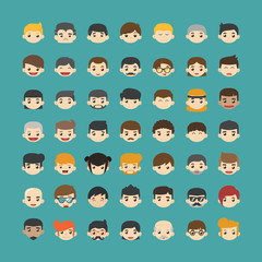 Set of people icons